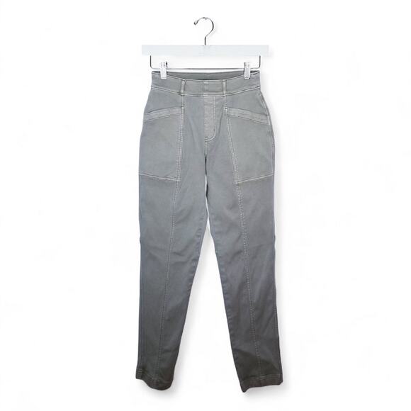 Spanx Stretch Twill Straight Leg Pant Hazy Olive Oil - Size XS - Picture 5 of 7